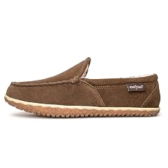 Minnetonka Mens Tilden Moccasin Suede Indoor and Outdoor Slippers