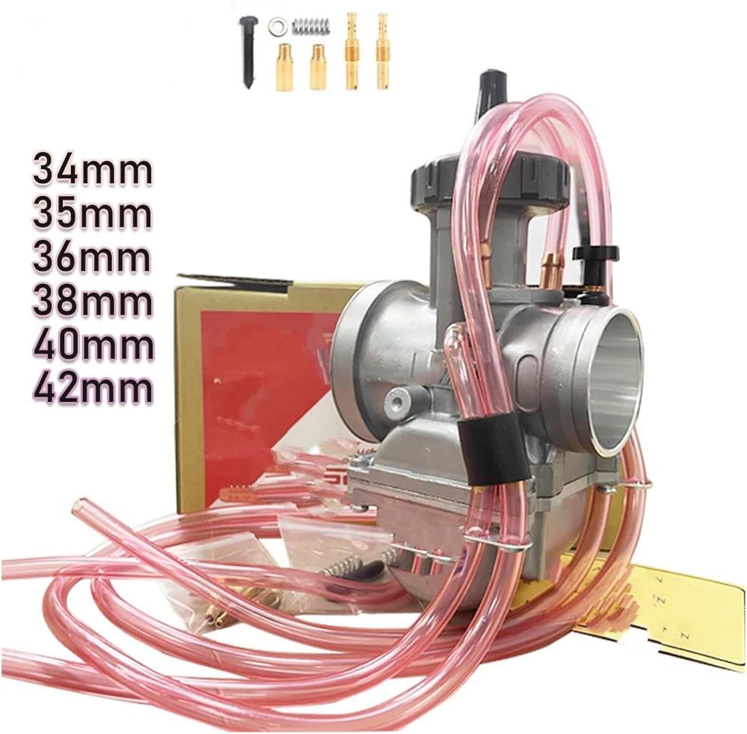 Carburetor Universal Carburetor for PWK 34mm 35mm 36mm 38mm 40mm 42mm 2T 4T Scooter 250CC 300CC 350CC 400CC Motorcycle Carburetor(36mm)