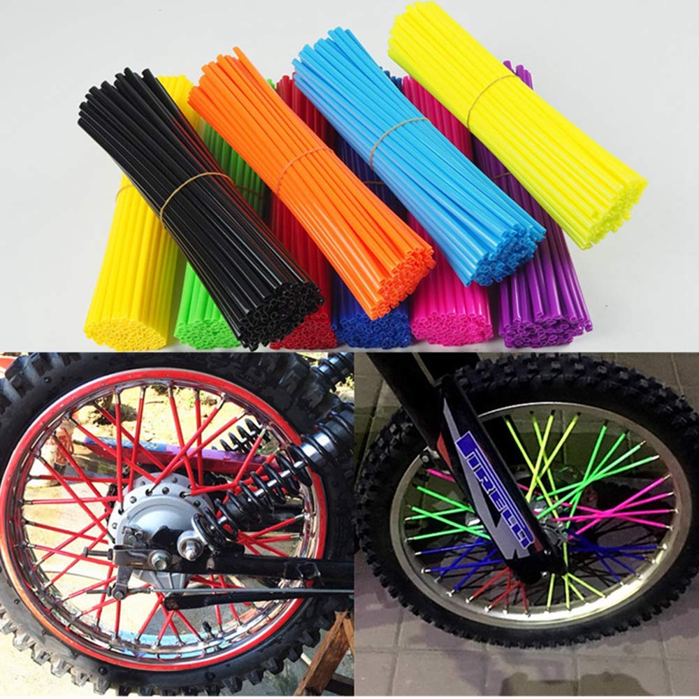 Amazon.co.jp: オートバイ バイク 自転車 ホイール用 スポークスキン