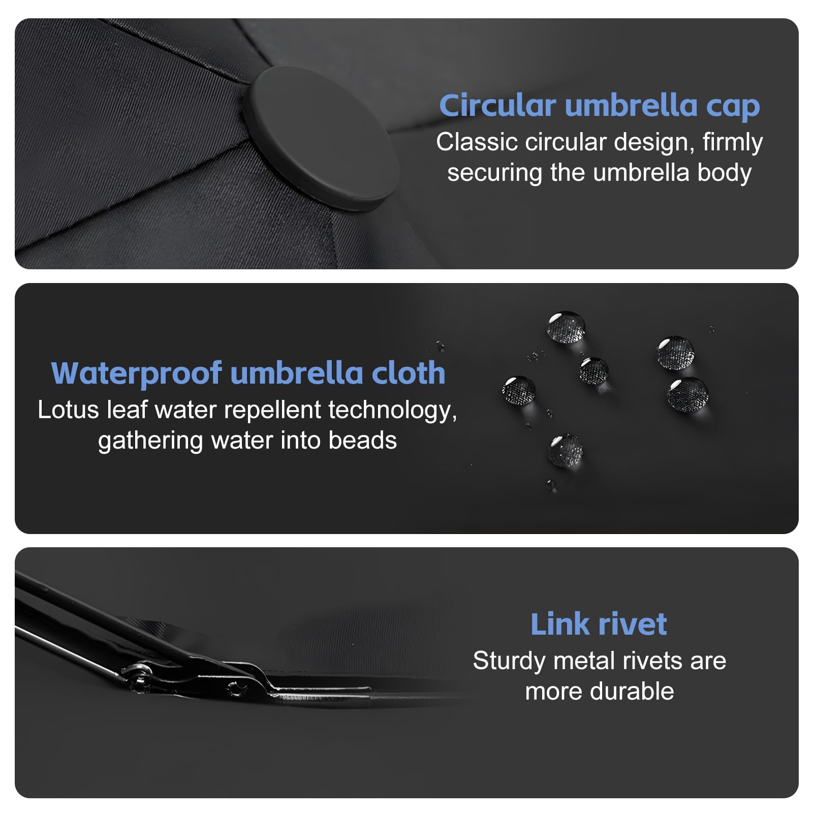 Ombrello Passeggino Universale Ombrello Passeggino Anti UV 50+, Diametro 90cm, Ombrello Passeggino per Carrozzina con Clip Regolabile Una Maniglia, Ombrello Universale per Passeggino