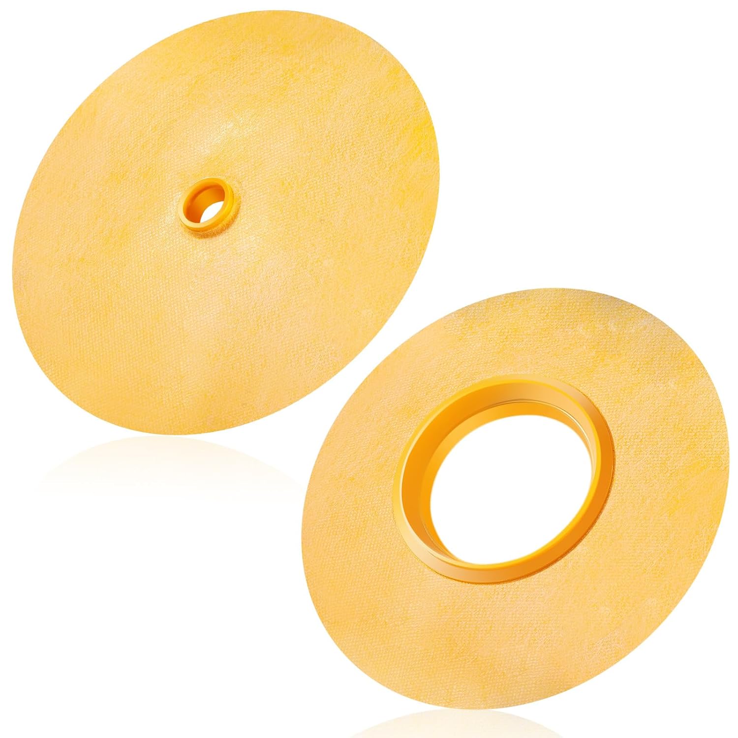 Tondiamo 2 Pack Pipe Valve Gasket Kit Includes Mixing Seal 4-1/2 Inch and 3/4 Inch Opening, Waterproofing Round Pipe Seal Gasket for Shower Valve and Shower Head