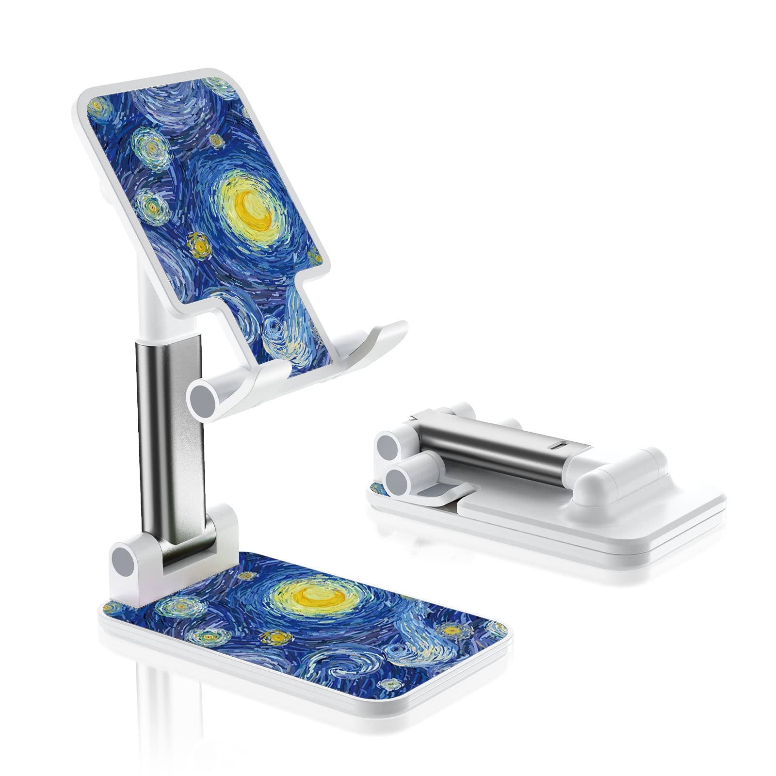 Foldable Phone Holder for Desk - Adjustable Angle Cell Phone Stand for iPhone, Samsung & Other Smartphones