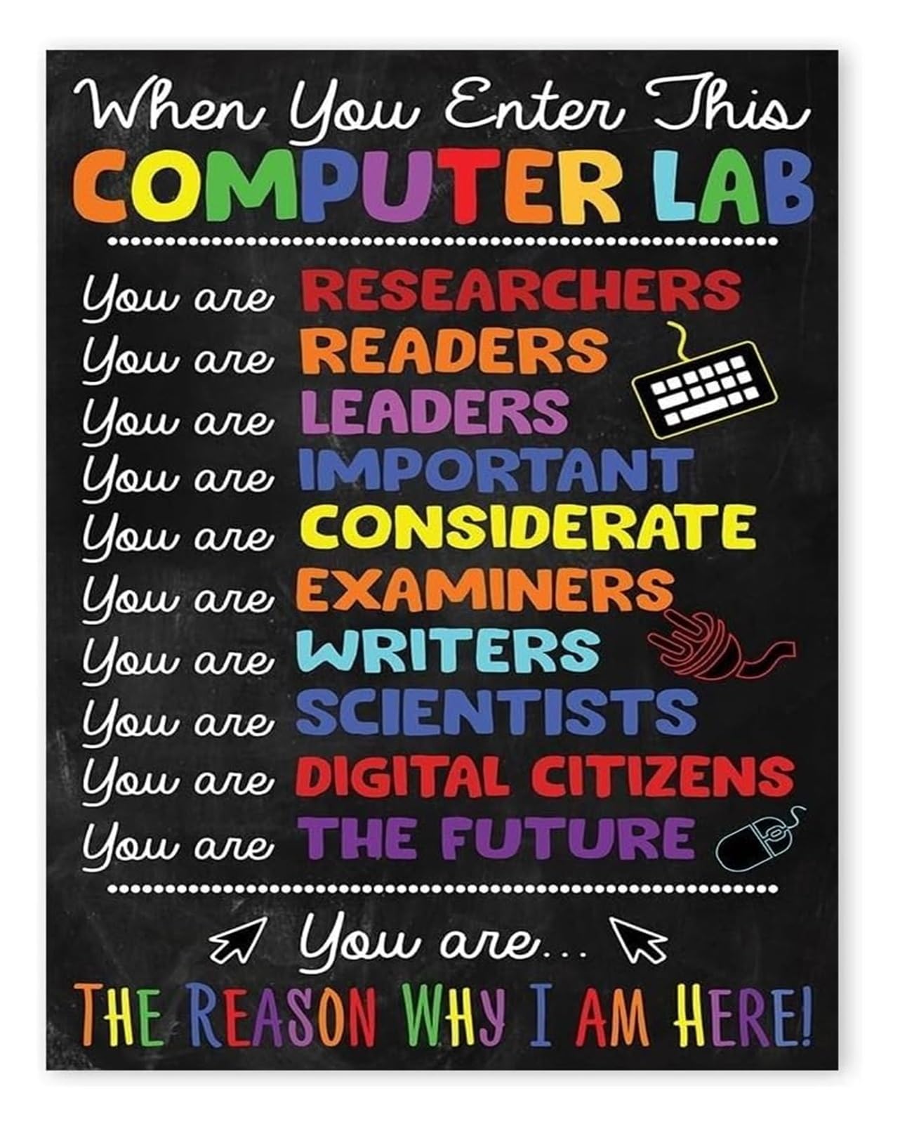 LLBOGRGGN Computer Science Classroom Metal Sign Welcome to the Rules Shortcuts Guide Teacher Supplies Technology Themed Decor Wall-Art 8 X 12 in