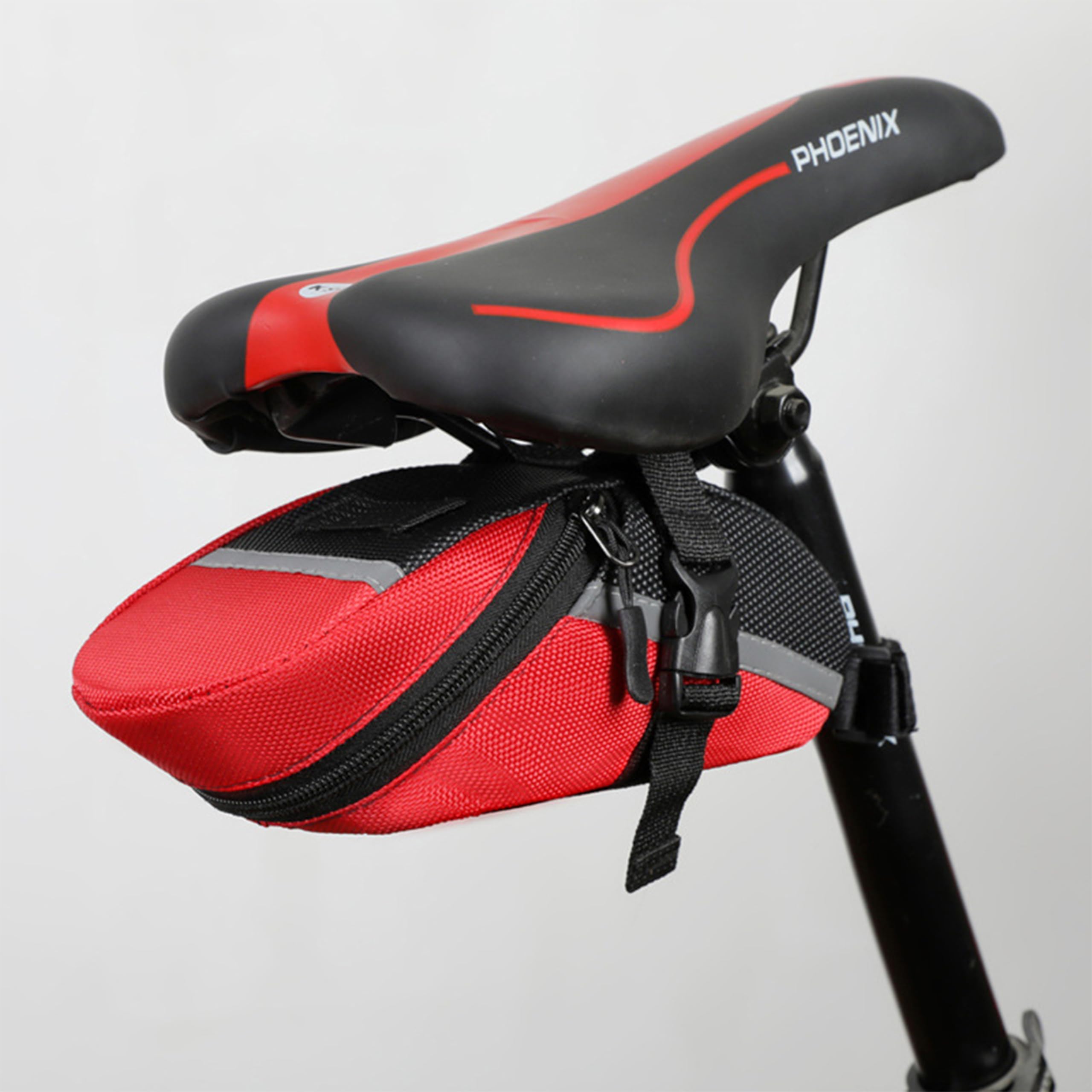 Kraptick Cycle Bag Waterproof Lightweight for Bikes, Fits as Cycle Frame Bags, Bicycle Saddle Bags, Bike Handlebar Bag – Multi-Use Cycling Pouch and Bicycle Storage Bag (Red)-image-36