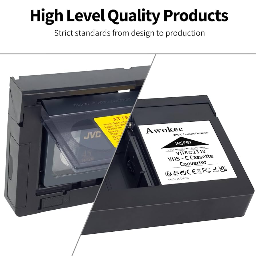 Amazon.com: VHS-C Cassette Adapter Compatible with VHS-C