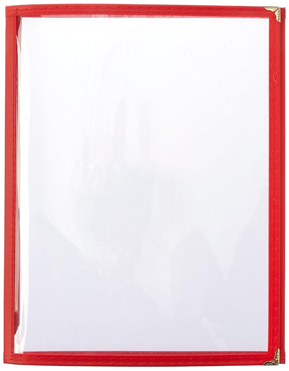 🔥 Winco Triple Fold Menu Cover, 12-Inch x 9.5-Inch, Red