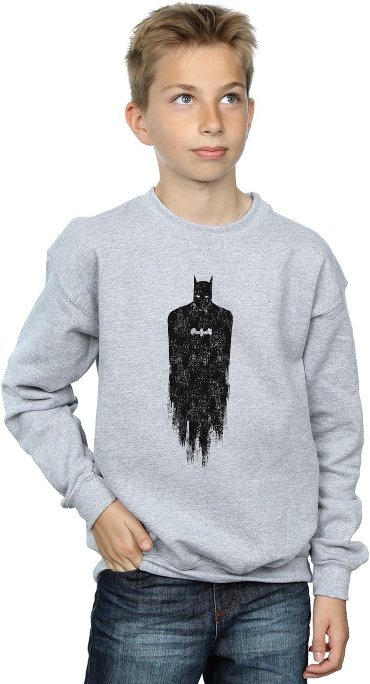 DC Comics Boys Batman Brushed Sweatshirt 5-6 Years Sport Grey