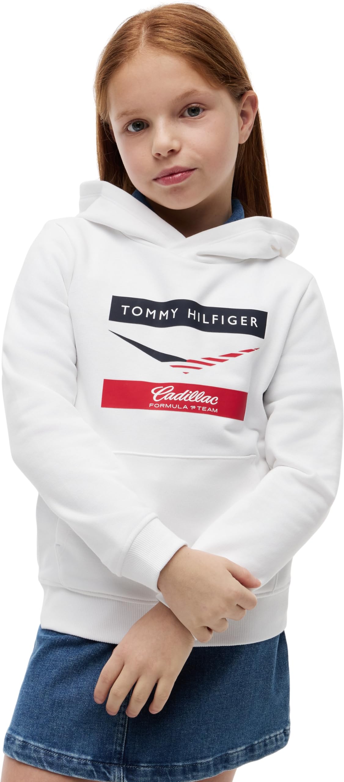 Tommy Hilfiger TH X Cf1 Chevron Hoodie Ks0ks00778 Sudaderas Unisex niños (Pack de 1)