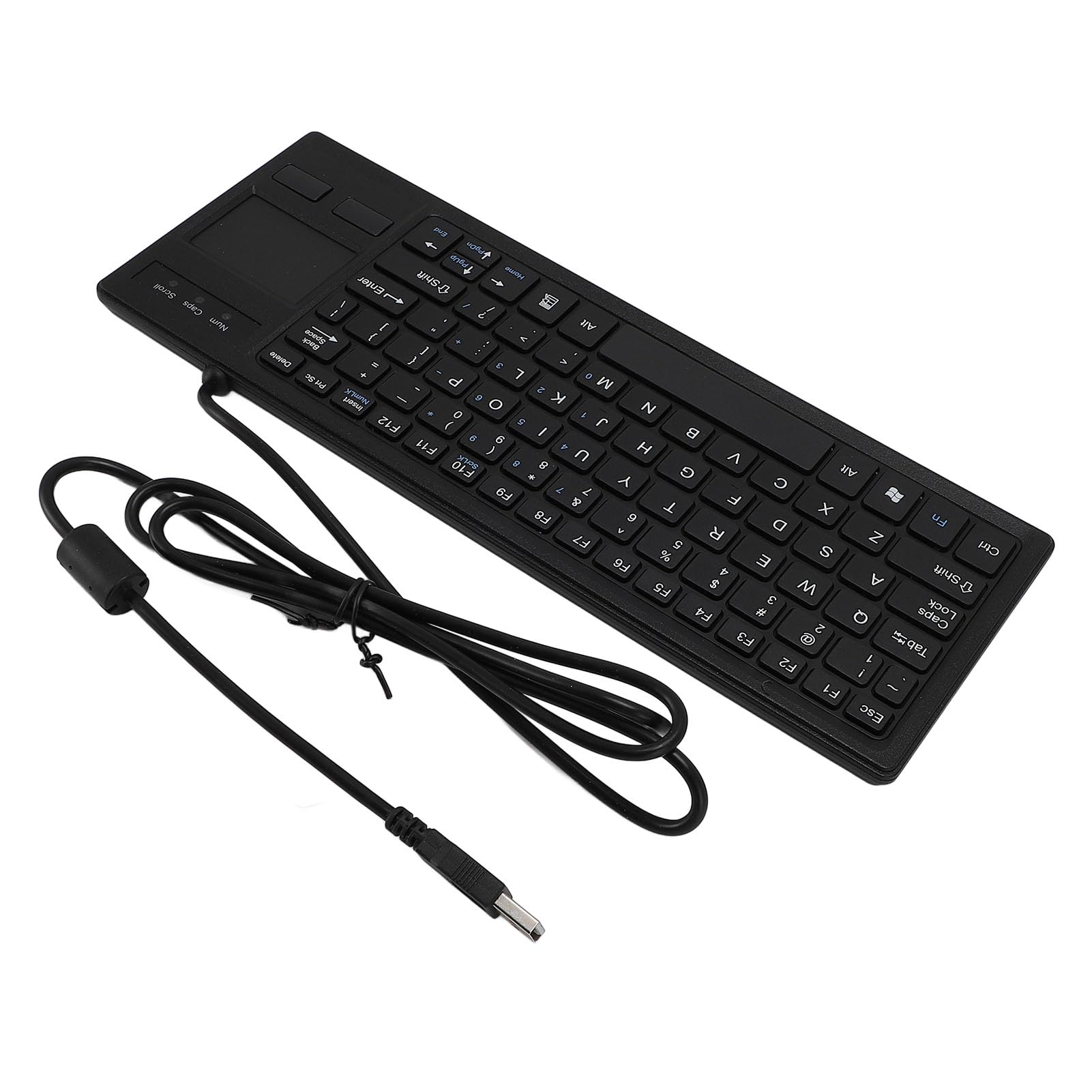 Tastiera USB Meccanica Tastiera Touch Industriale Resistente All'acqua con Touchpad Integrato per il Settore Marittimo e Manifatturiero 310x115x12 Mm