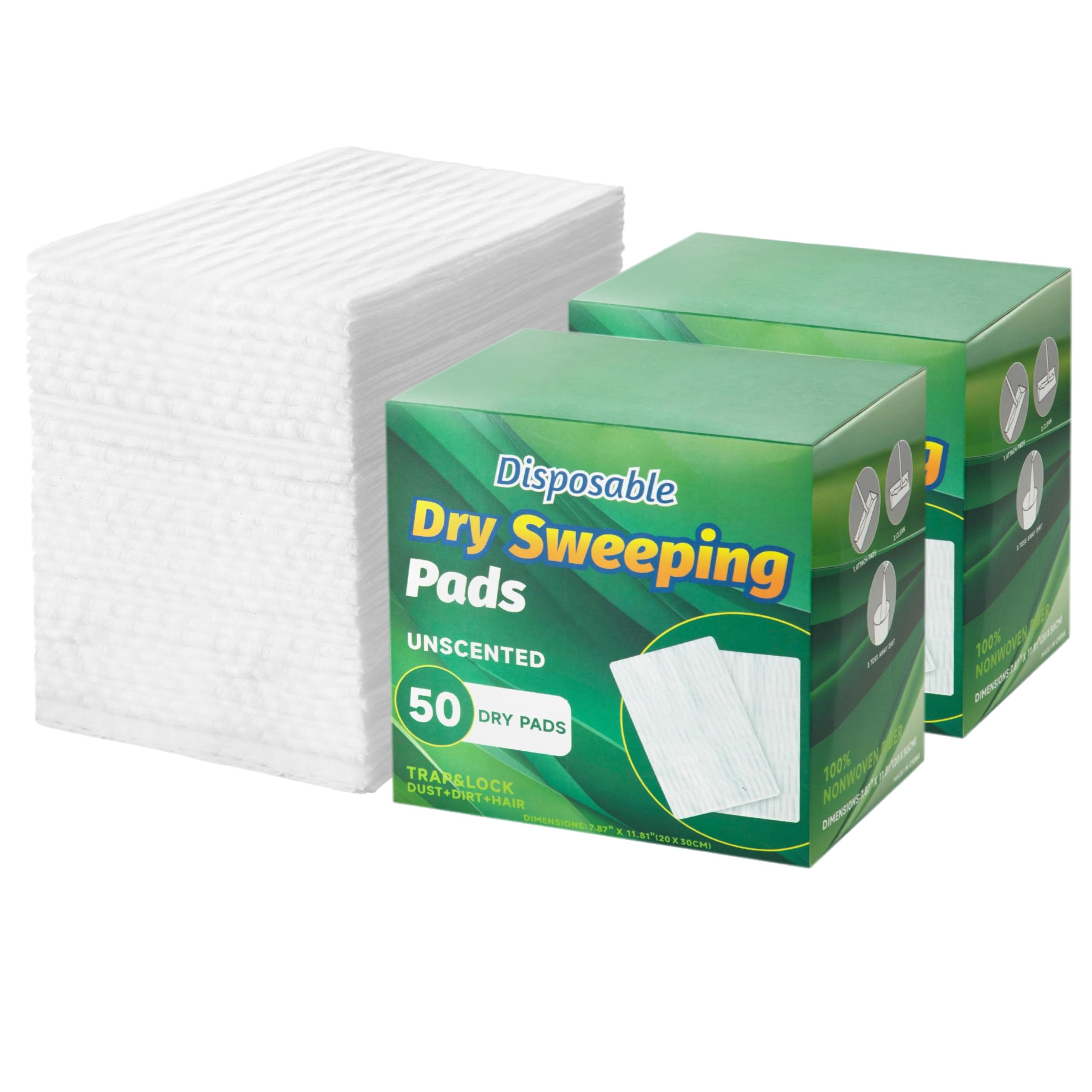 Flash Dust Magnet Dry Mop Refills Disposable Dusting Cloths Floor Dust Remove Pads Speedmop Dry Pad Refills 100 Pcs