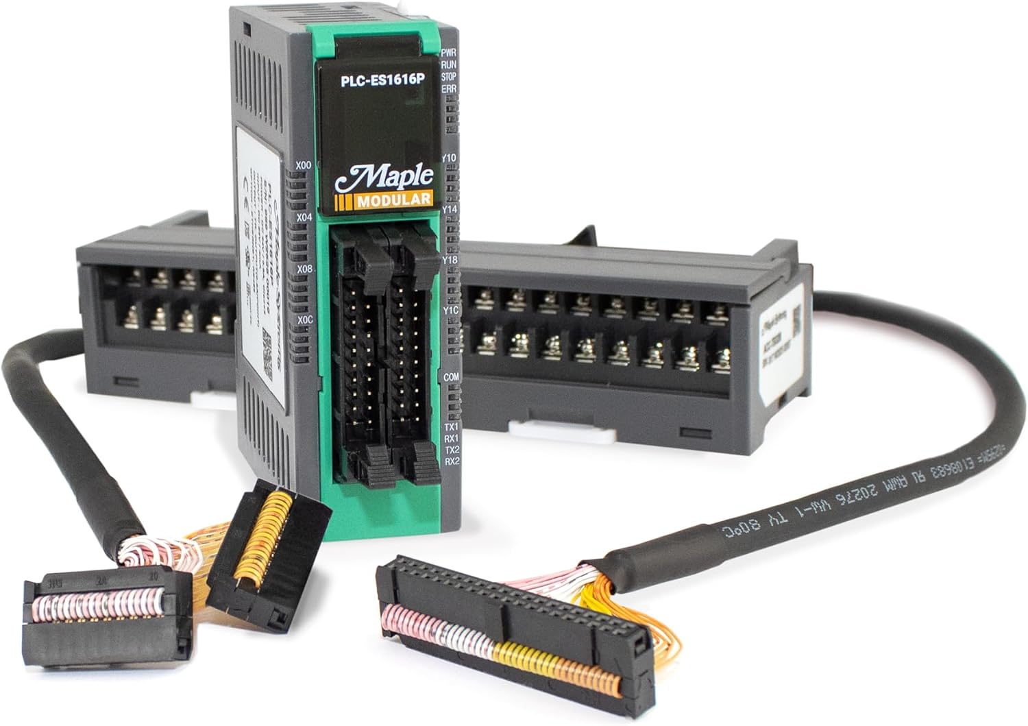 Compact PLC, Kit, 16 Digital Inputs/Outputs, Built-in PID Control, High-Speed Counter, 24VDC, Maple Systems, PLC-ES1616P-KIT