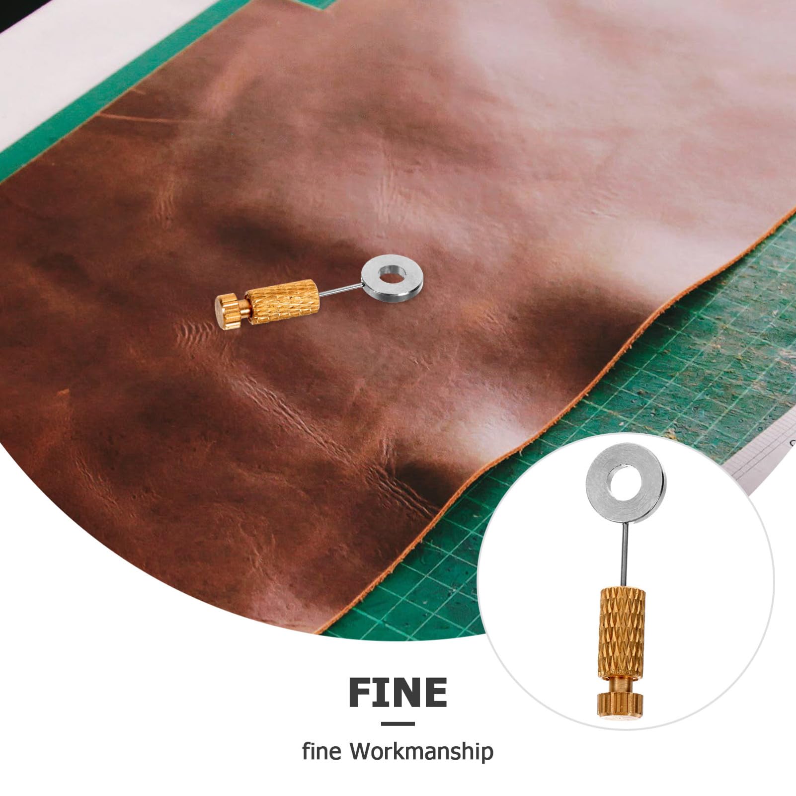 SHINEOFI 32 Teiliges Leder-nähnadeln aus Messing und Edelstahl Präzise Positioniernadeln für Quilten und Handnähen Langlebige Fixiernadeln für DIY Lederarbeiten Verschiedene