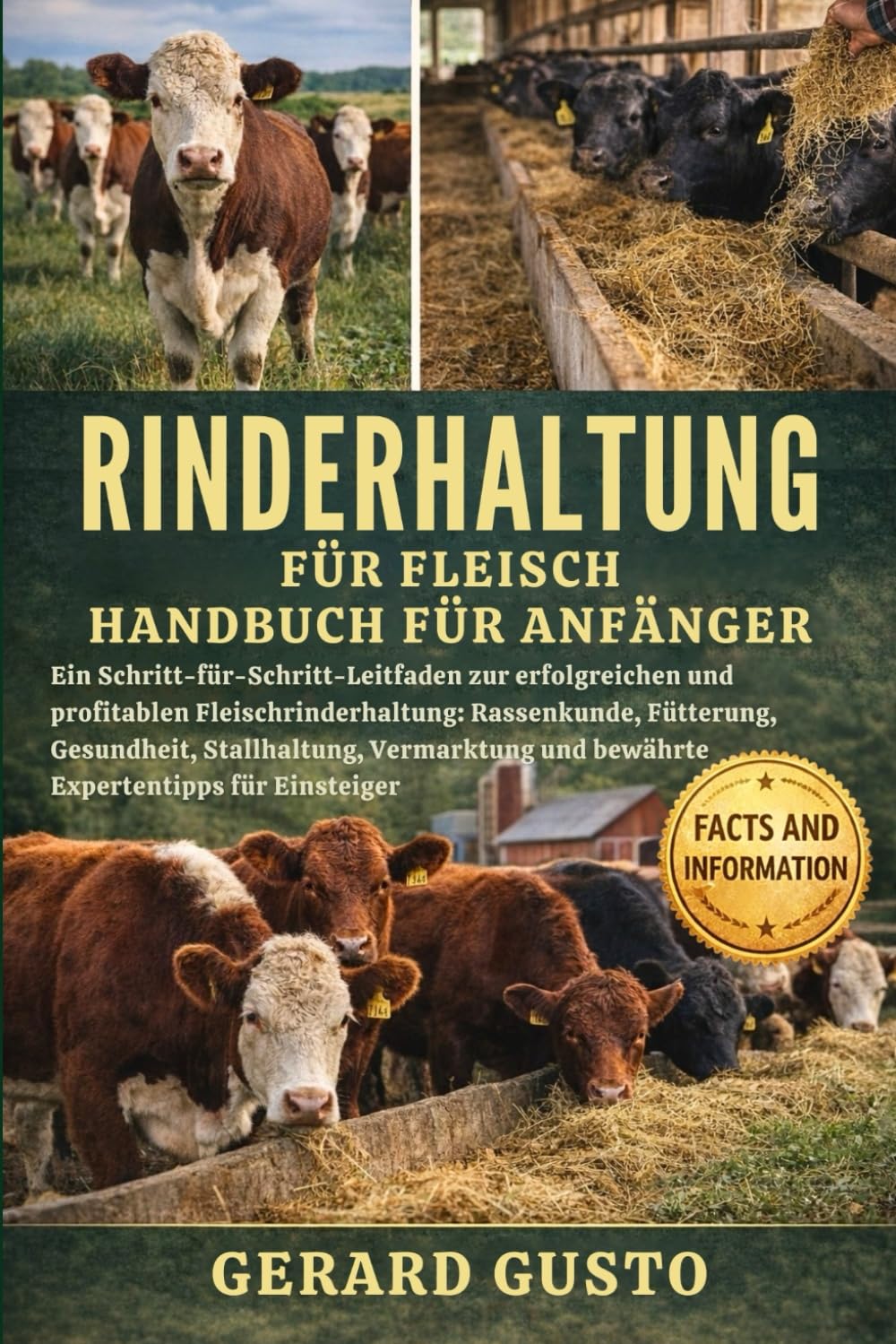 Rinderhaltung Für Fleisch Handbuch Für Anfänger: Ein Schritt-für-Schritt-Leitfaden zur erfolgreichen und profitablen Fleischrinderhaltung: ... und bewährte Expertentipps für Einsteiger