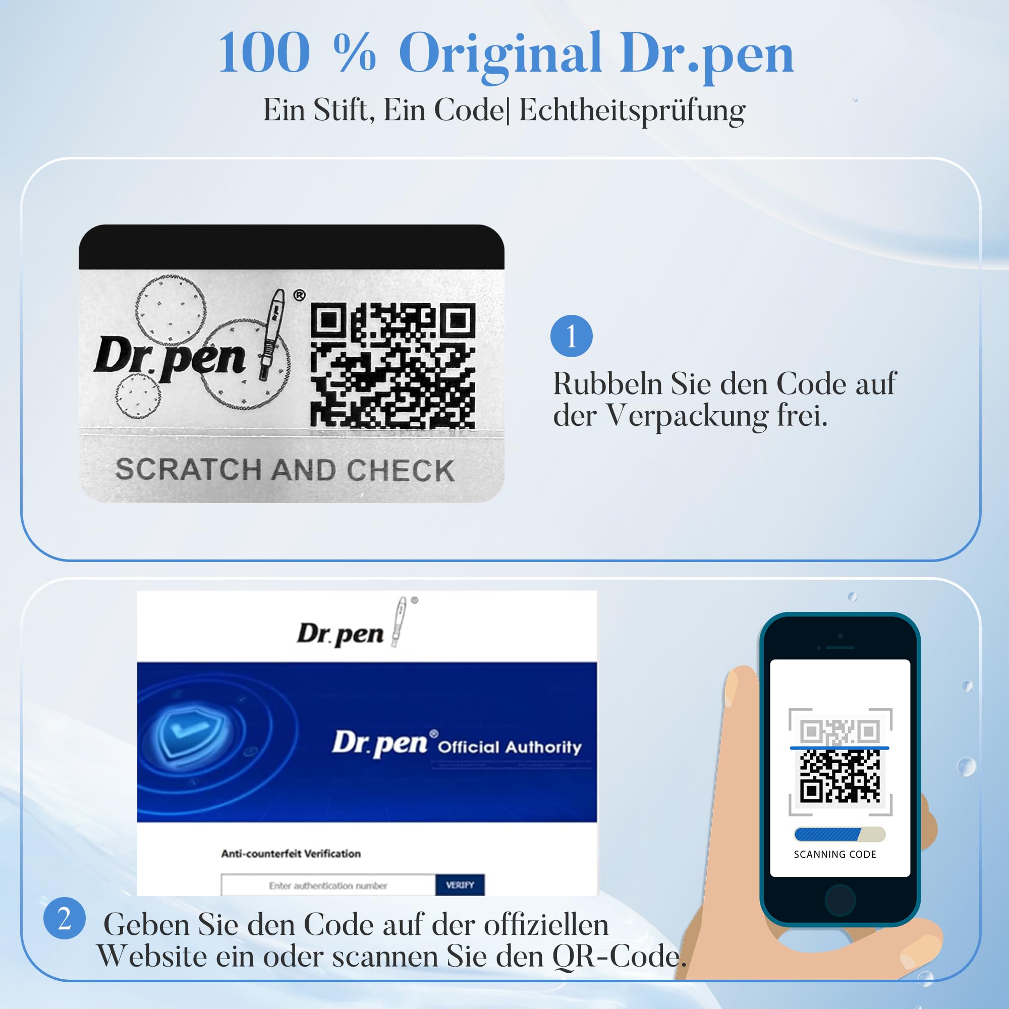 Dr. Pen 2026 Neuestes M9 Professioneller Microneedling Pen, Kabellos Dermapen, Upgrade Intelligenter Automatischer Tiefenanpassung und Chip Identifikation für Gesicht, Körper(inkl.10 Ersatzkartuschen)