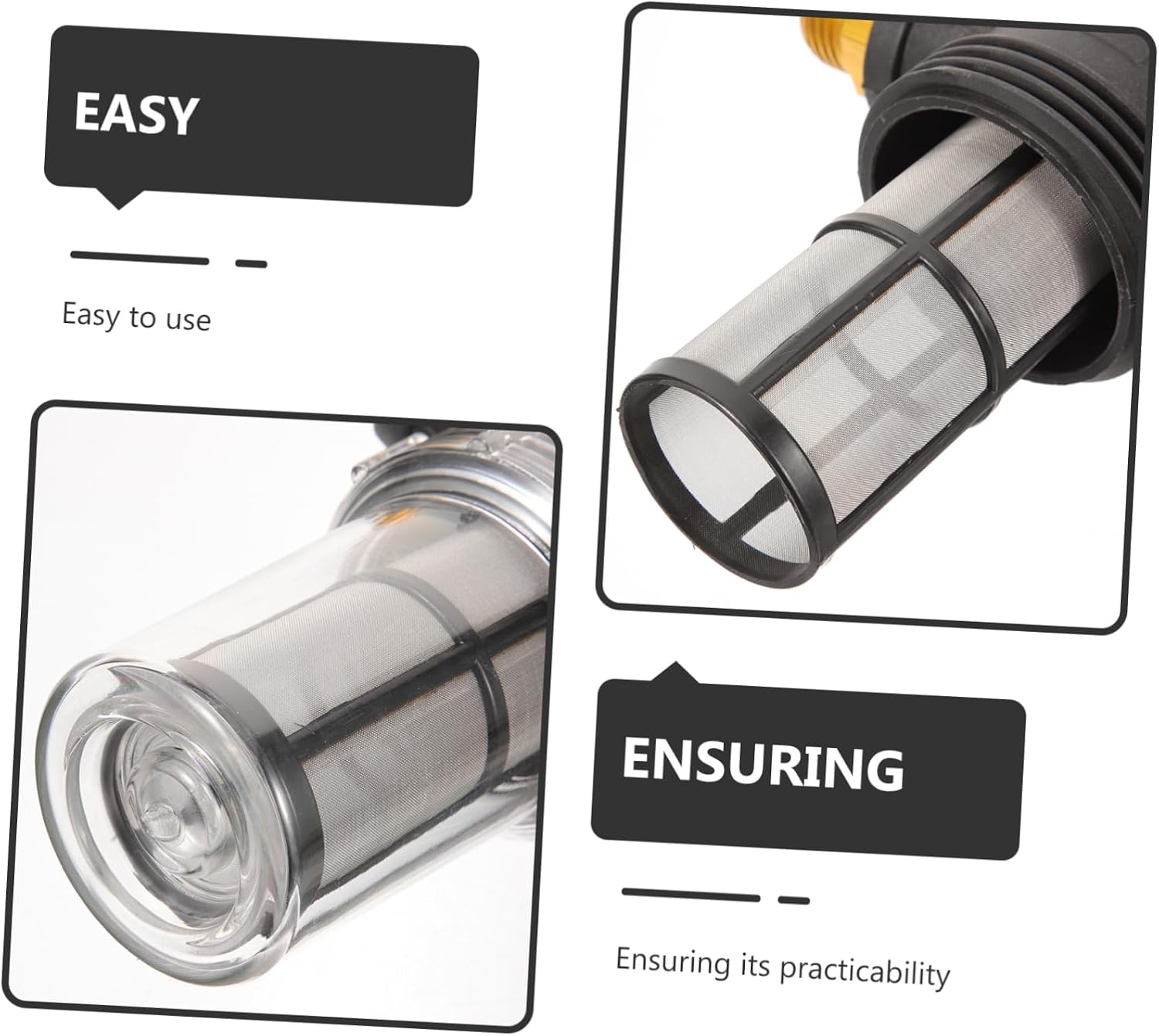Sediment Filter for High Pressure Washer Portable Garden Hose Inlet Filter Convenient Water Filtration System