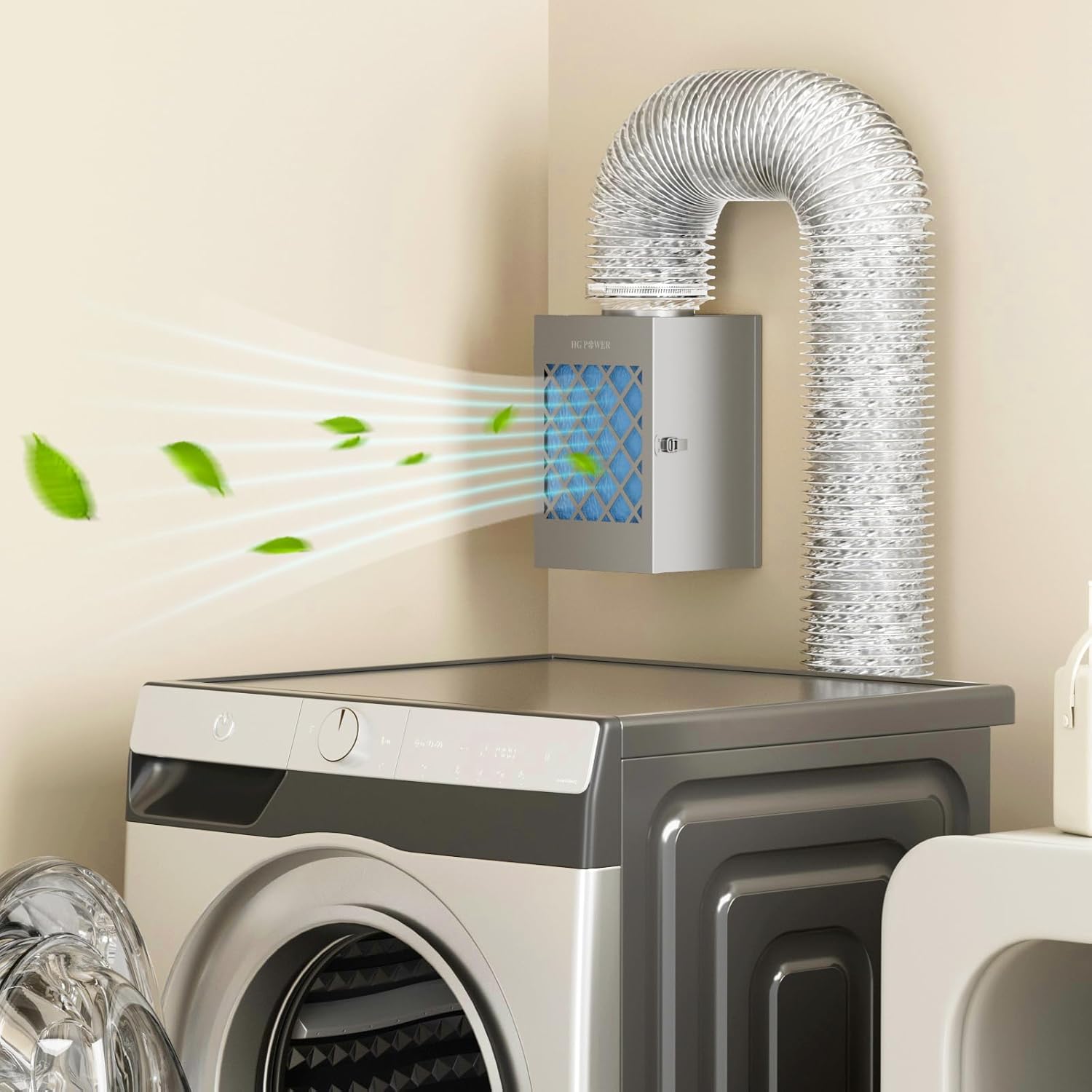 HG Power Metal Indoor Dryer Vent Kit,Dryer Vent Box,Safety Vent Flap, Dryer Lint Trap for Electric Dryer, Space Saver Dryer Vent Kit with Polyester Filters, Dryer Vent Hose HG Power Metal Indoor Dryer Vent Kit,Dryer Vent Box,Safety Vent Flap, Dryer Lint Trap for Electric Dryer, Space Saver Dryer Vent Kit with Polyester Filters, Dryer Vent Hose