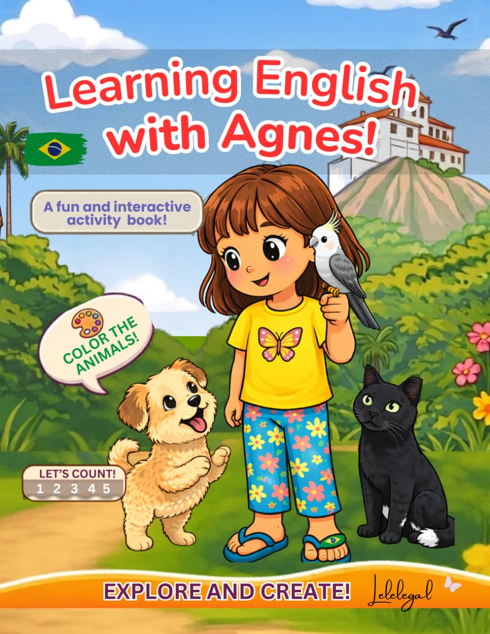 Learning English With Agnes: A fun and Interactive activity book (Agnes English for Kids Series)