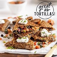 Vista 3 de Angelic Bakehouse Envolturastortillas reducidas en sodio, tortillas integrales germinadas, veganas, kosher y sin OMG, 9 onzas (paquete de 12)