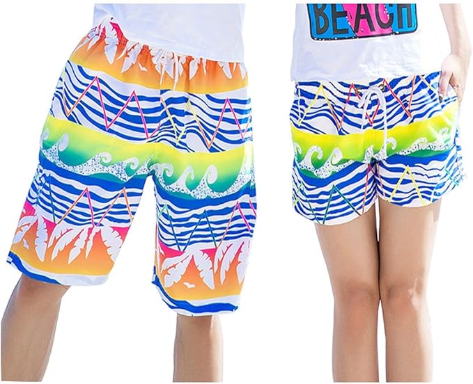 Amazon アベック ビーチパンツ カップル ポリエステル メンズ 海パン レディース ハワイ風 サーフパンツ 男l ブルー 水着 通販 Amazon アベック ビーチパンツ カップル ポリエステル メンズ 海パン レディース ハワイ風 サーフパンツ 男l ブルー 水着 通販