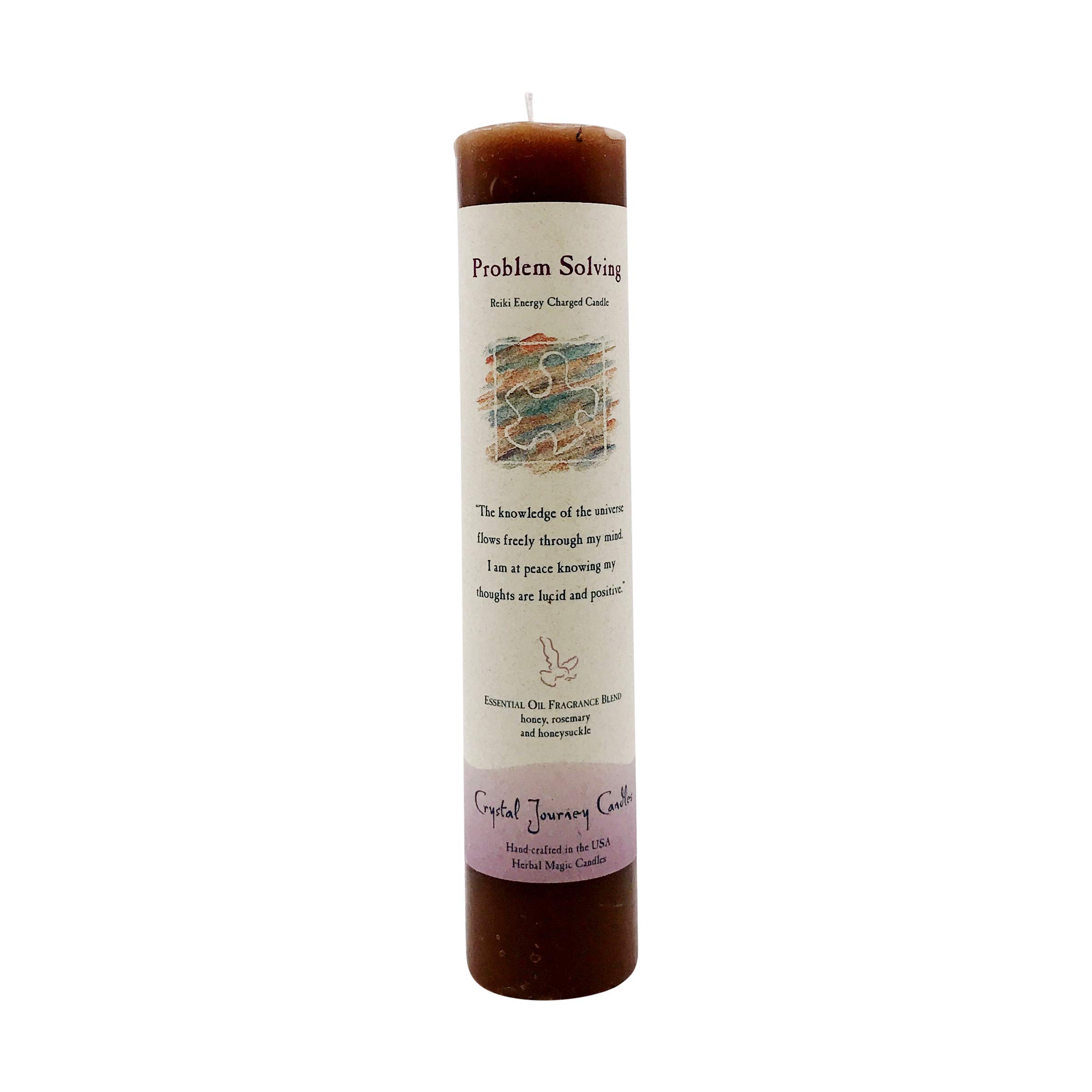 Crystal Journey Reiki Charged Herbal Pillar - Problem Solving