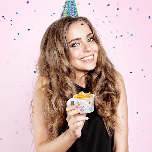 Miniatura 5 de Tazas de té para que decores en la hora de té tu propia taza de regalo 6unidades BlancoRosado 2 - unidades