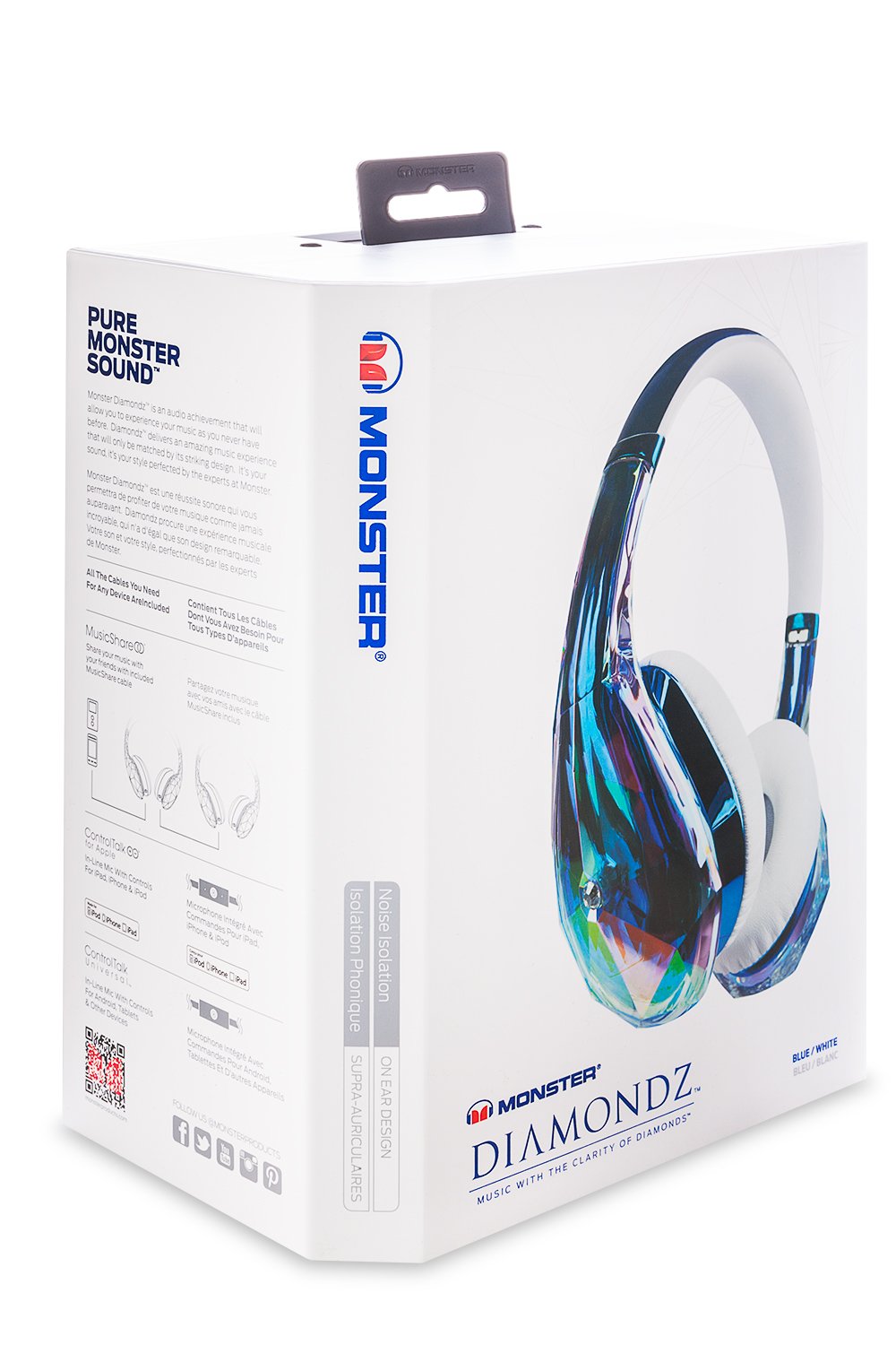 Monster DIAMONDZ On-Ear Headphones with ControlTalk Apple + 