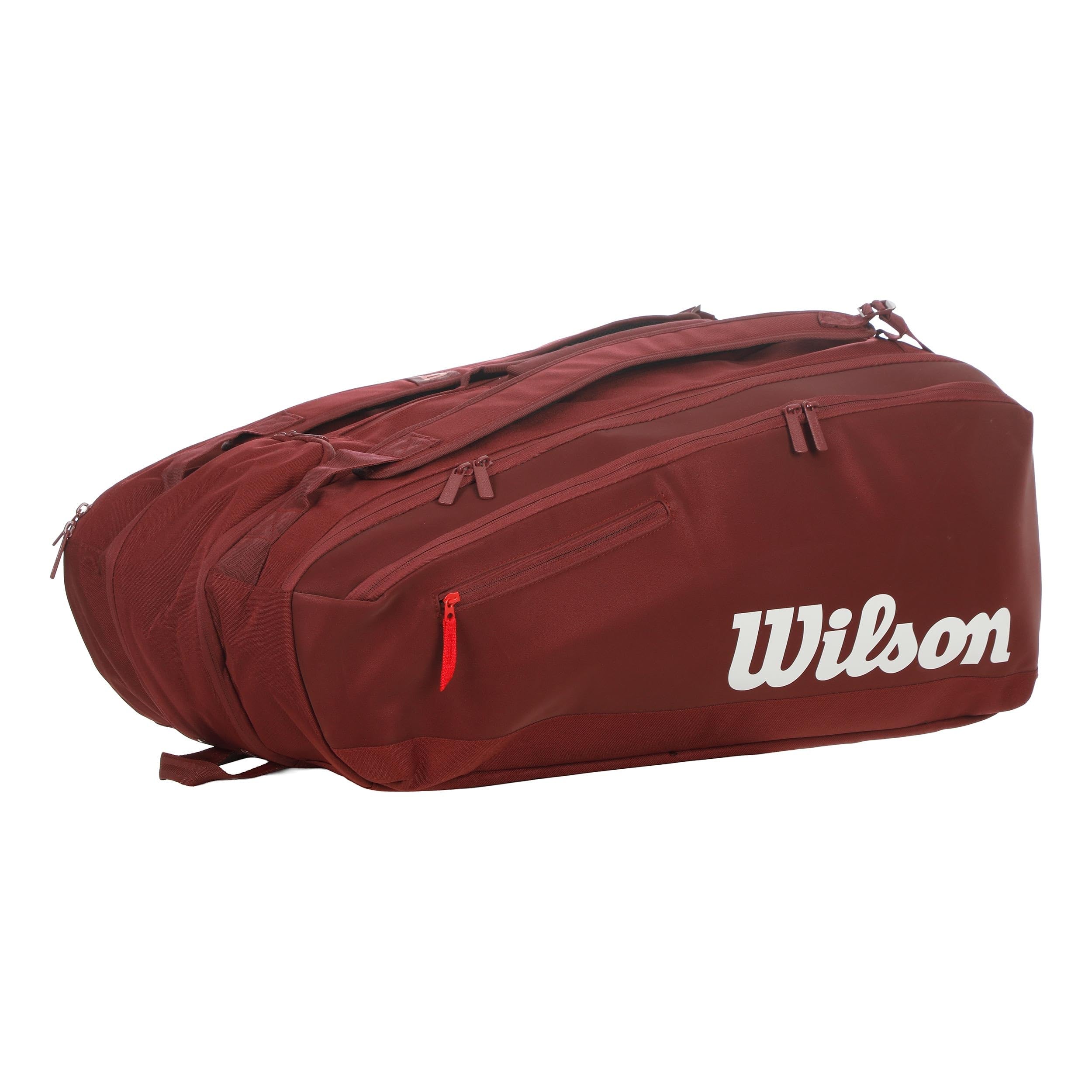 WILSON Project P Super Tour Schläger-Tennistasche, Burgunderrot, 15 Stück