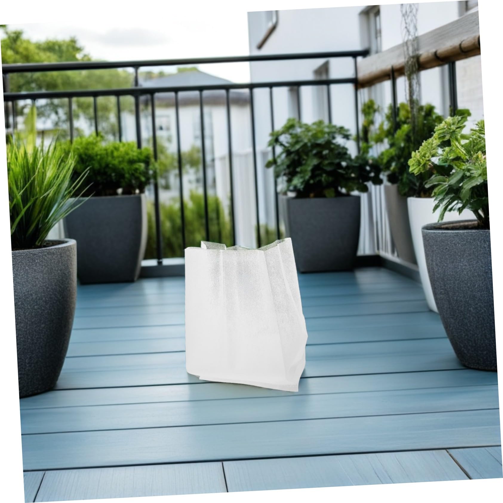 200 Stück Vlies Pflanzsäcke für Gemüse und Blumen 8x10cm 20x20cm Atmungsaktive Stoff Pflanztaschen mit Erhöhter Dicke und Nährstoffspeicher für Balkon und Garten