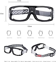 Vista 2 de Gafas deportivas para hombre, gafas protectoras antivaho para baloncesto