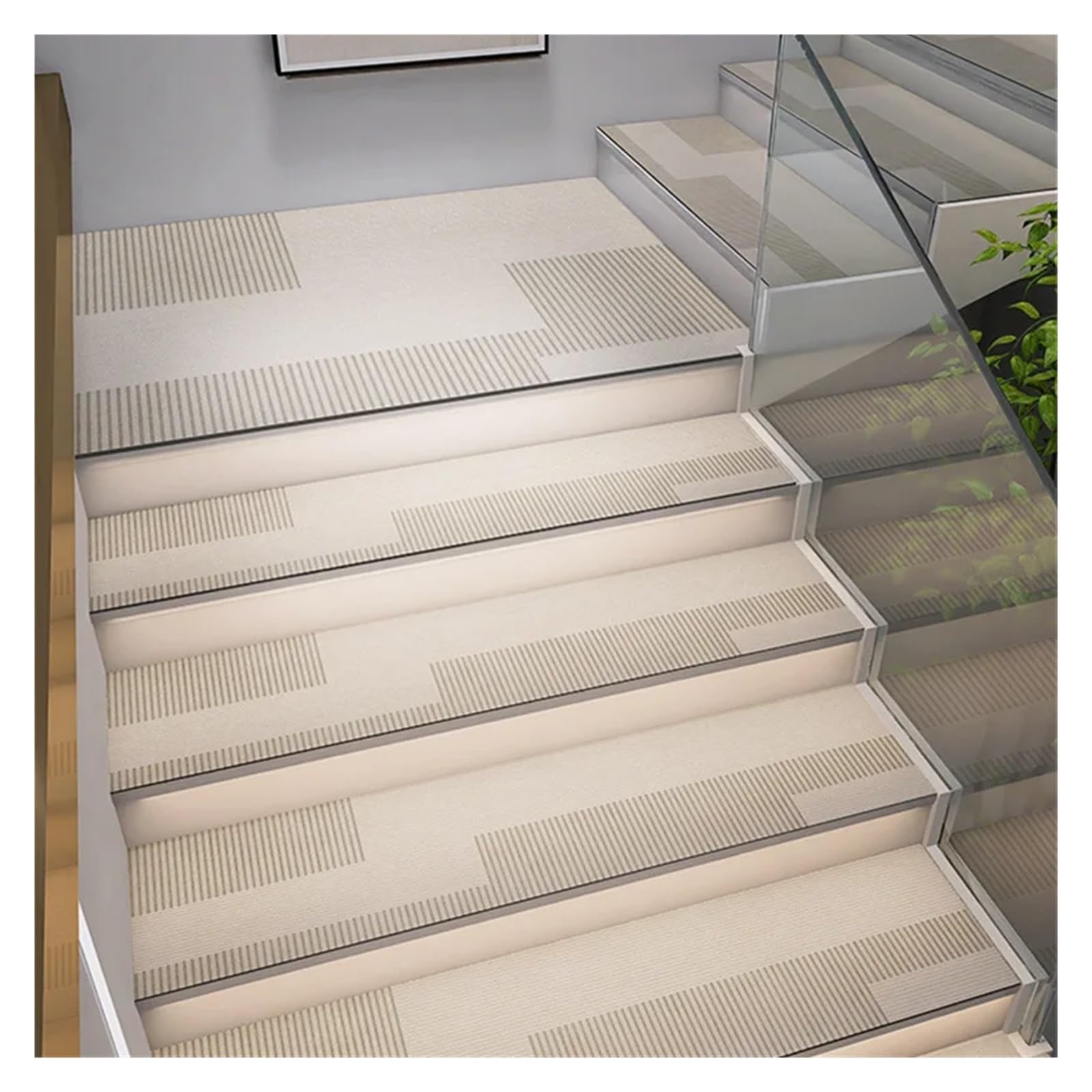 Tapis de marche d'escalier insonorisé et antidérapant complet GU750-X