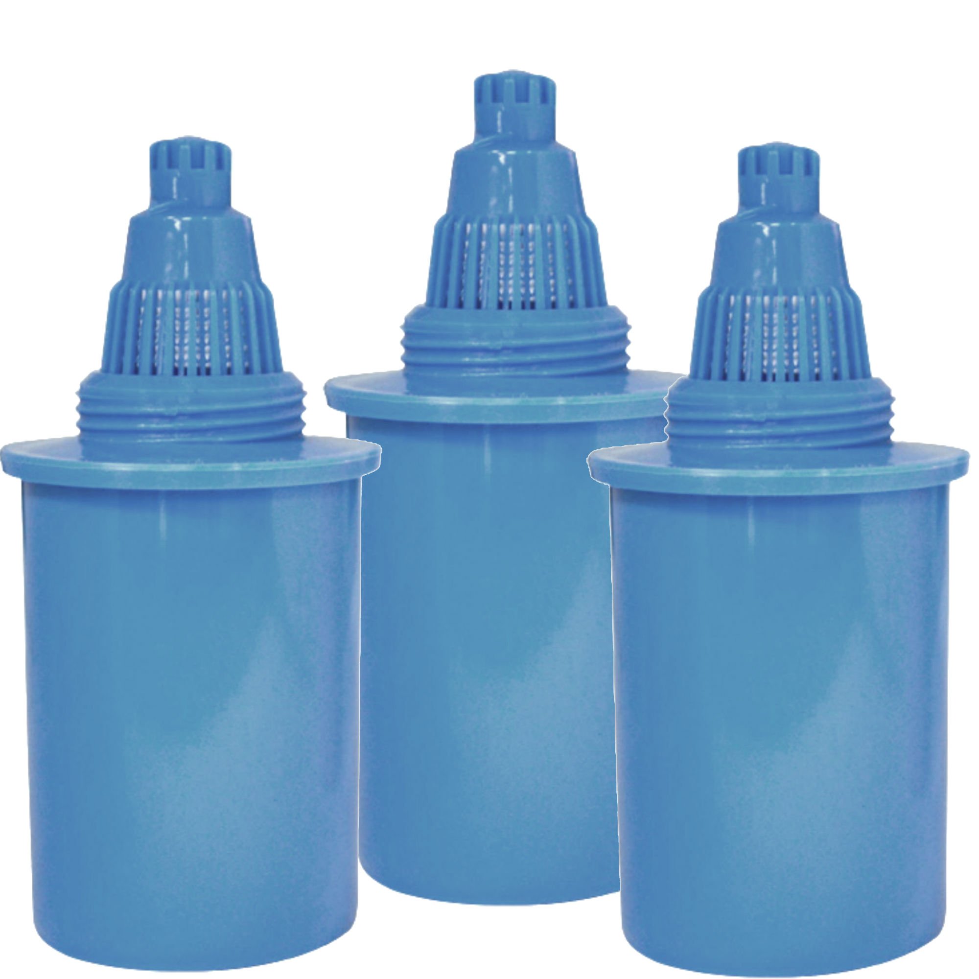 Naples Naturals AOK1089FBLUX3 Alkaline Water Pitcher Filter Replacement Designed for Models Original and Slim line, Blue (Pack of 3)