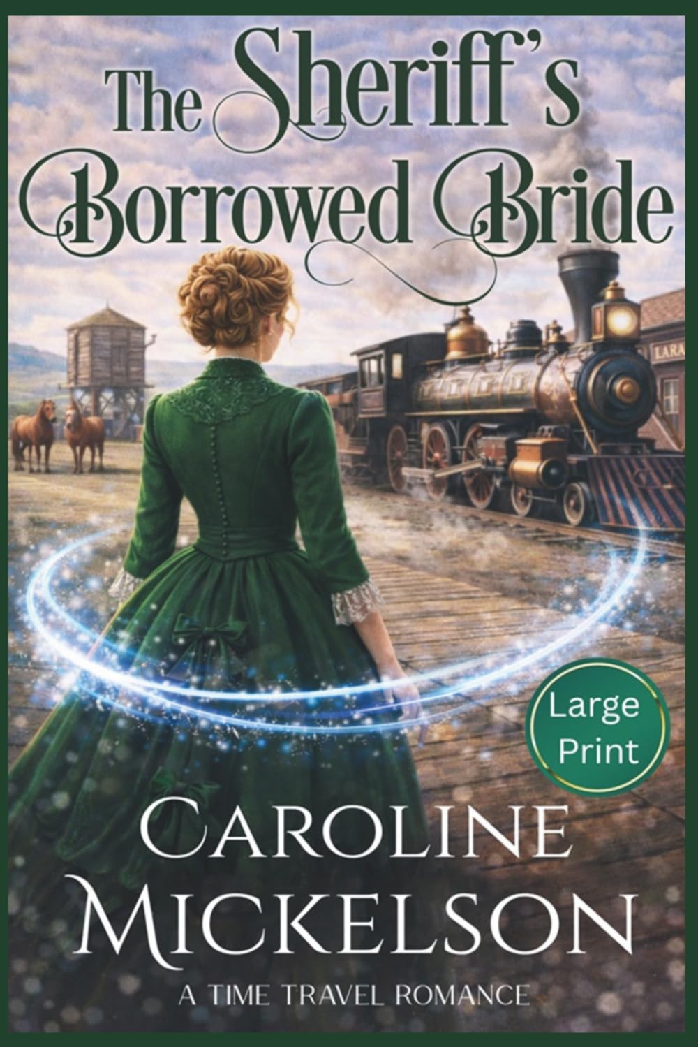 The Sheriff's Borrowed Bride: Large Print (Caroline Mickelson Large Print Books)