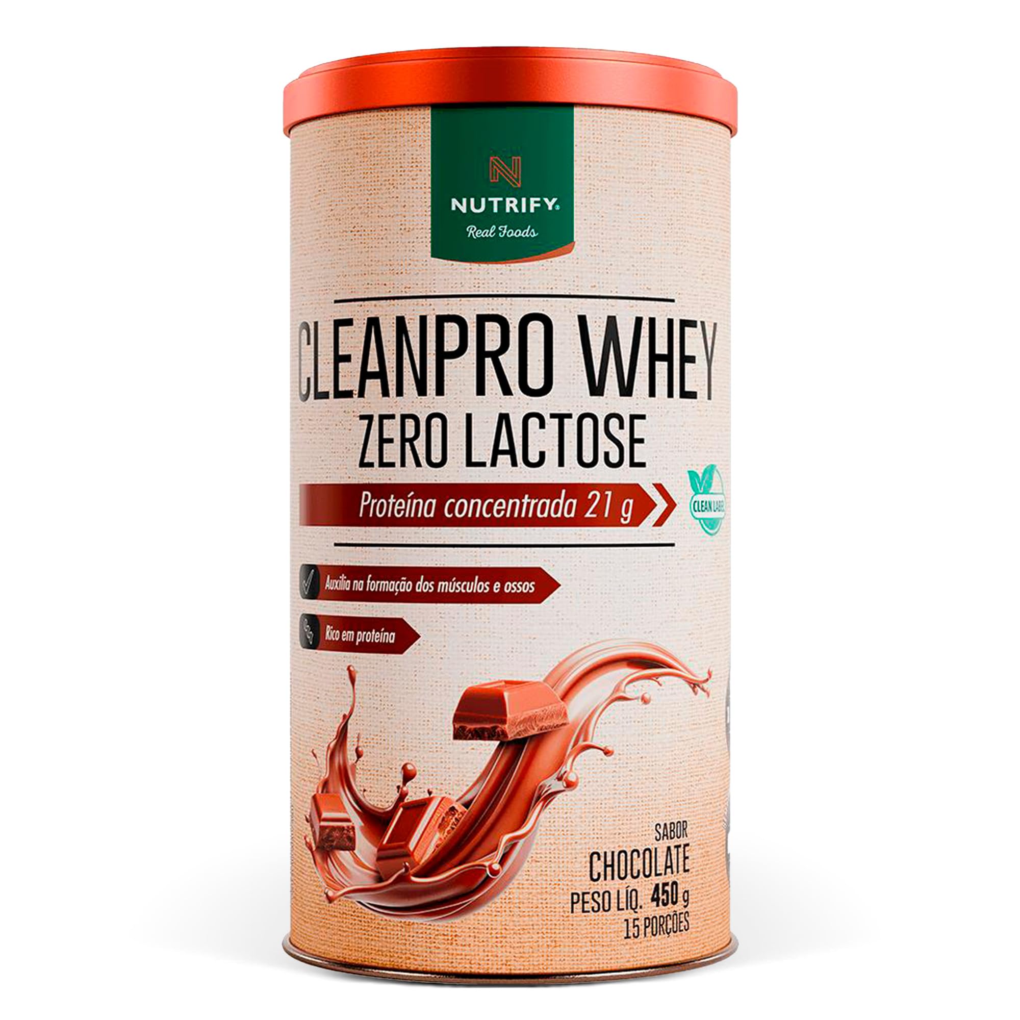 NT CLEANPRO WHEY ZERO LACTOSE SABOR CHOCOLATE 450G : Amazon.com.br