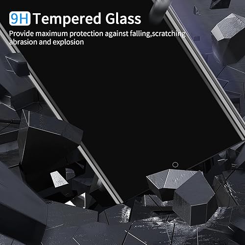 Miniatura 3 de Cnarery Protector de pantalla de privacidad para Samsung Galaxy S23 Ultra 5G, 2 paquetes Vidrio templado antiespía fácil instalación antiespías