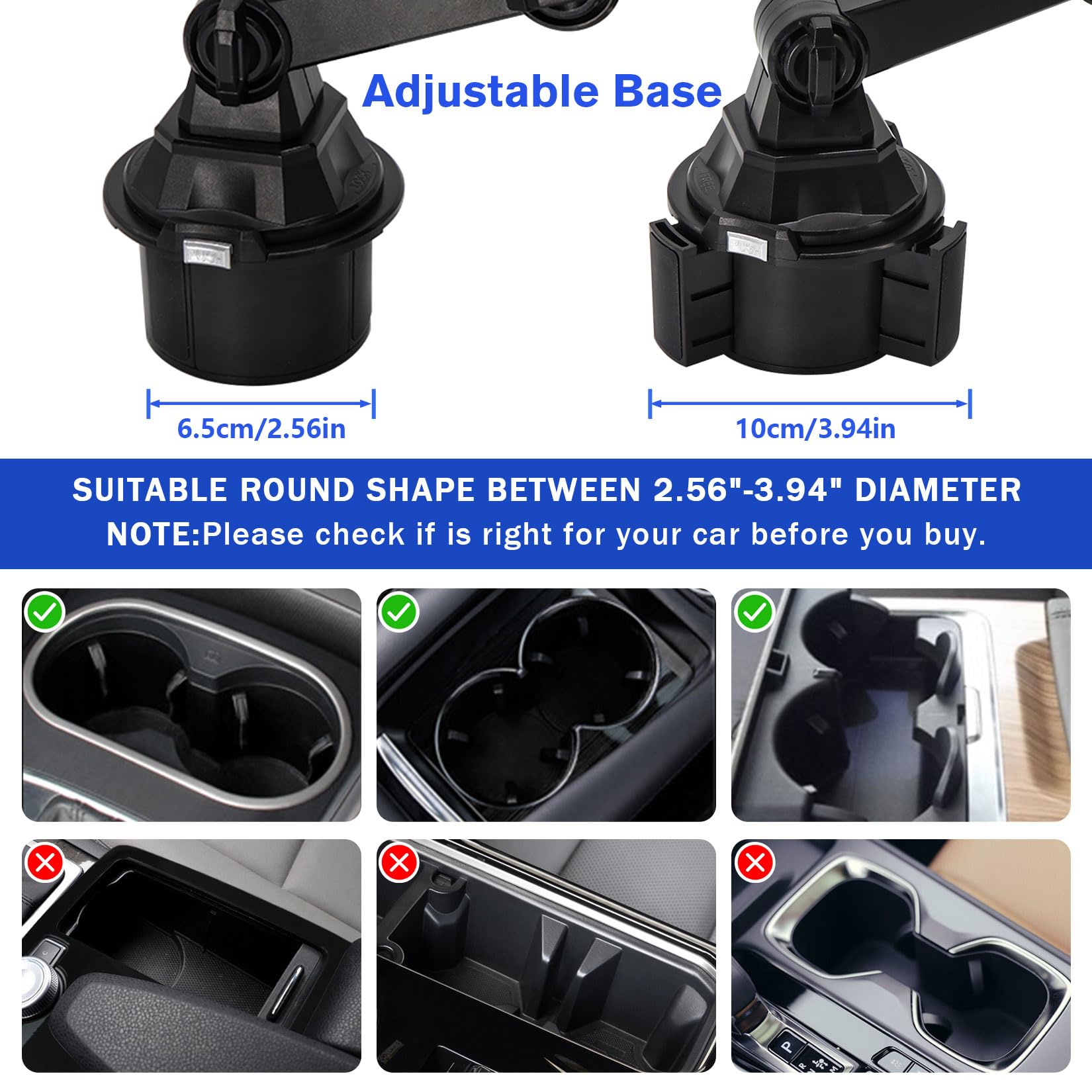 Tapis Antidérapant Et Support Téléphone Voiture - Rotatif 360°, Universel, Avec Stickers Numéros Parking (Modèle A1)