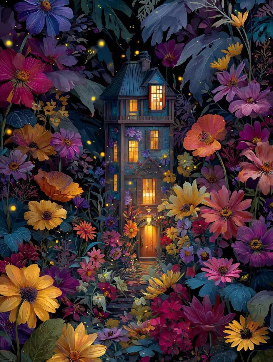 Puzzle de 2000 para Adultos, Casa De Flores, Clásicos YHPGL7-366
