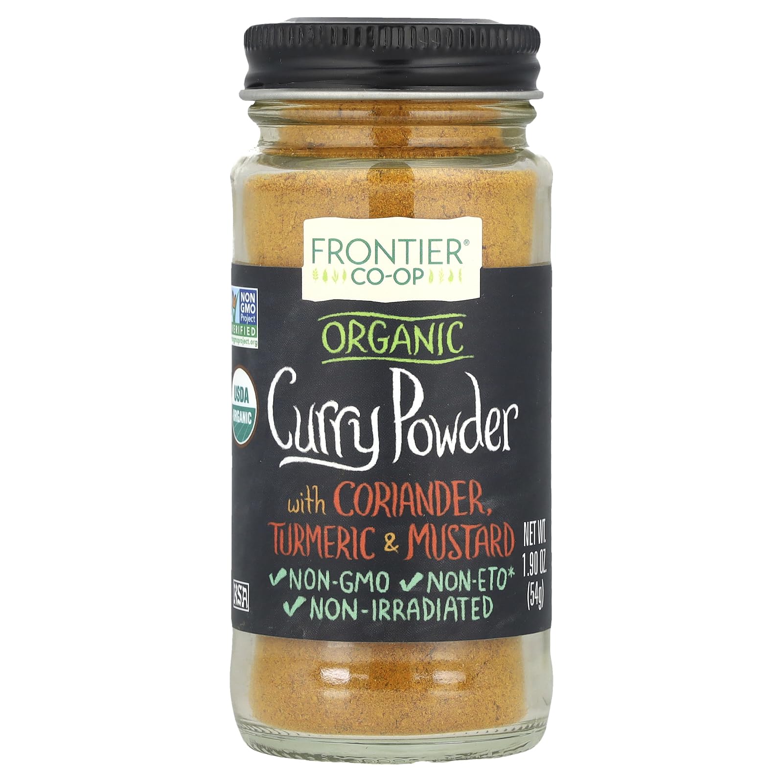 Frontier Co-op Organic Curry Powder, With Coriander, Turmeric & Mustard, 1.9 oz (54 g)