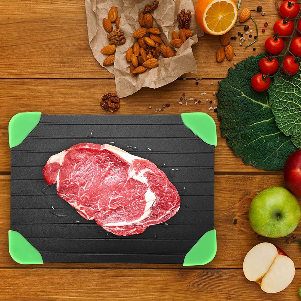 Auftauplatte Tablett Auftauen,Auftauplatten Mit Schnelles, Auftauplatten Mit Tablett,Zum Schnellen, NatüRlichen ZubehöR KüChe Defrost Unfreeze