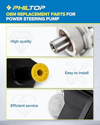Miniatura 81 de PHILTOP Bomba de dirección asistida 20-806 OE apta para Aveo5 2007 2008, Aveo 2008, bomba de asistencia asistida 96801443, bombas de dirección