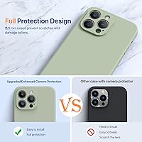 Vista 820 de Miracase Funda diseñada para iPhone 13 Pro Max con protector de pantalla, [forro de microfibra suave antiarañazos], funda protectora de silicona