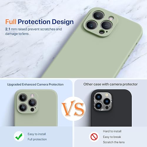 Miniatura 1089 de Miracase - Funda diseñada para iPhone 11 con protector de pantalla, funda de goma de silicona líquida, protección total contra caídas y a prueba