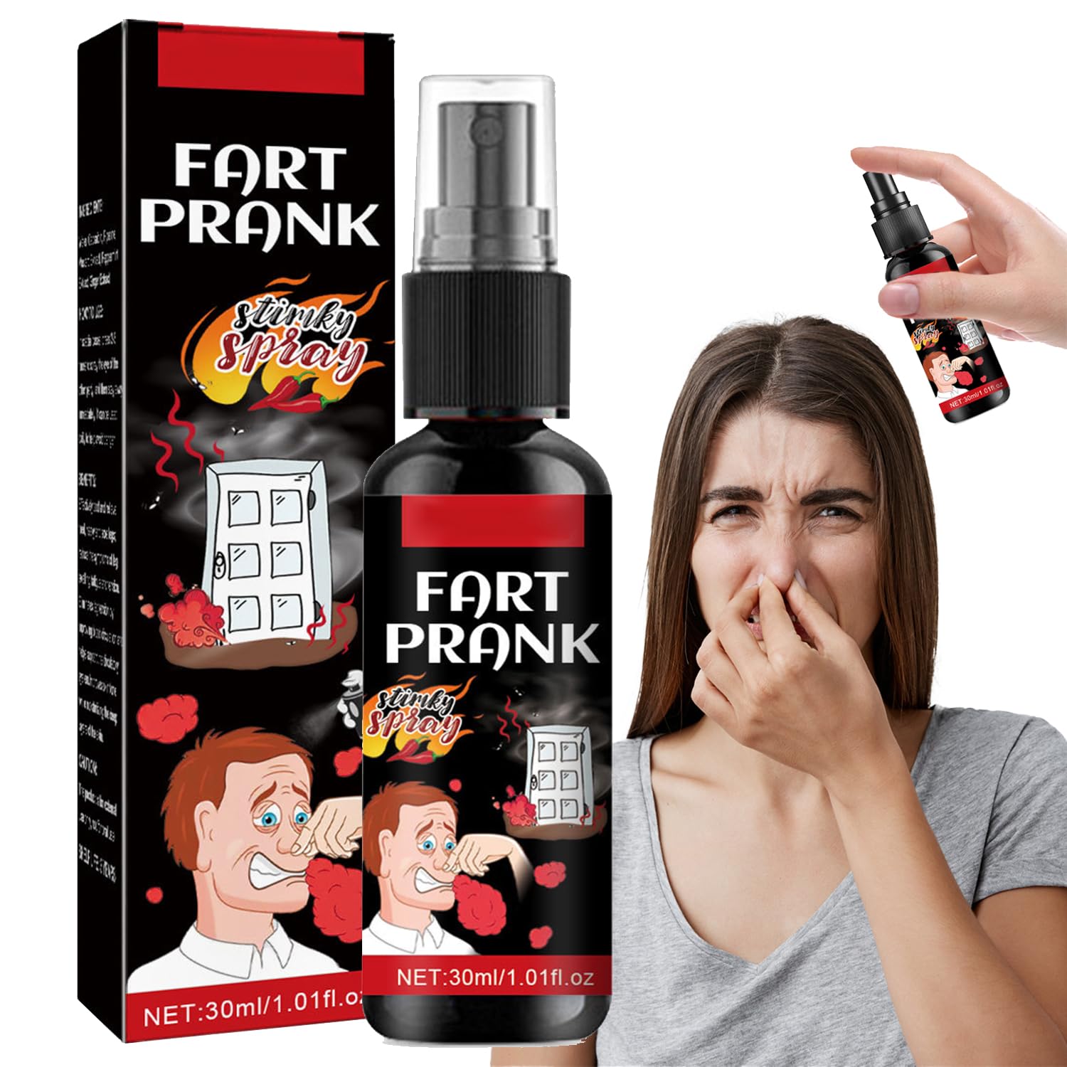 Spray Puzzolente Liquido, Scoreggia Liquido, Liquido Farta Spray, Farta Puzzolente Spray, Liquido Scoreggia Odore, Spray Scoreggia Liquido, Che Odora Puzzolente, Roba di chili Scherzosa Non Tossica