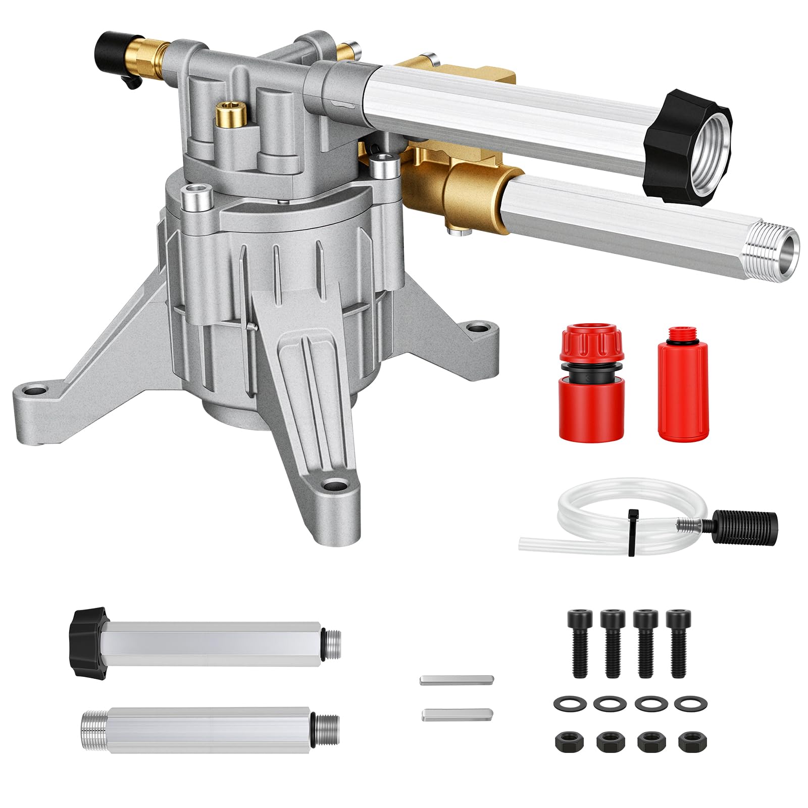 Bomba de lavado a presión Yesker vertical de 7/8" y 2800 PSI con tubos para Honda