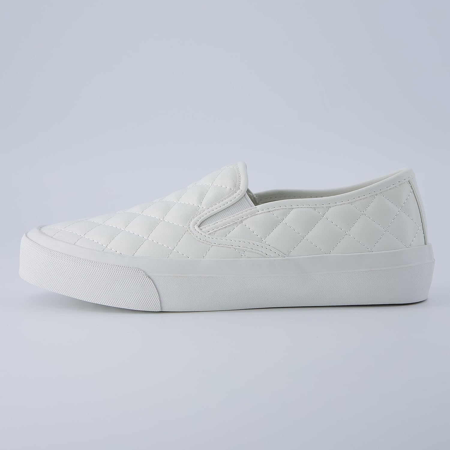 CUSHIONAIRE Faze Women’s Quilted Slip-On Sneaker – Faux Leather Casual Shoe with Memory Foam Insole & Rubber Outsole - Image 9