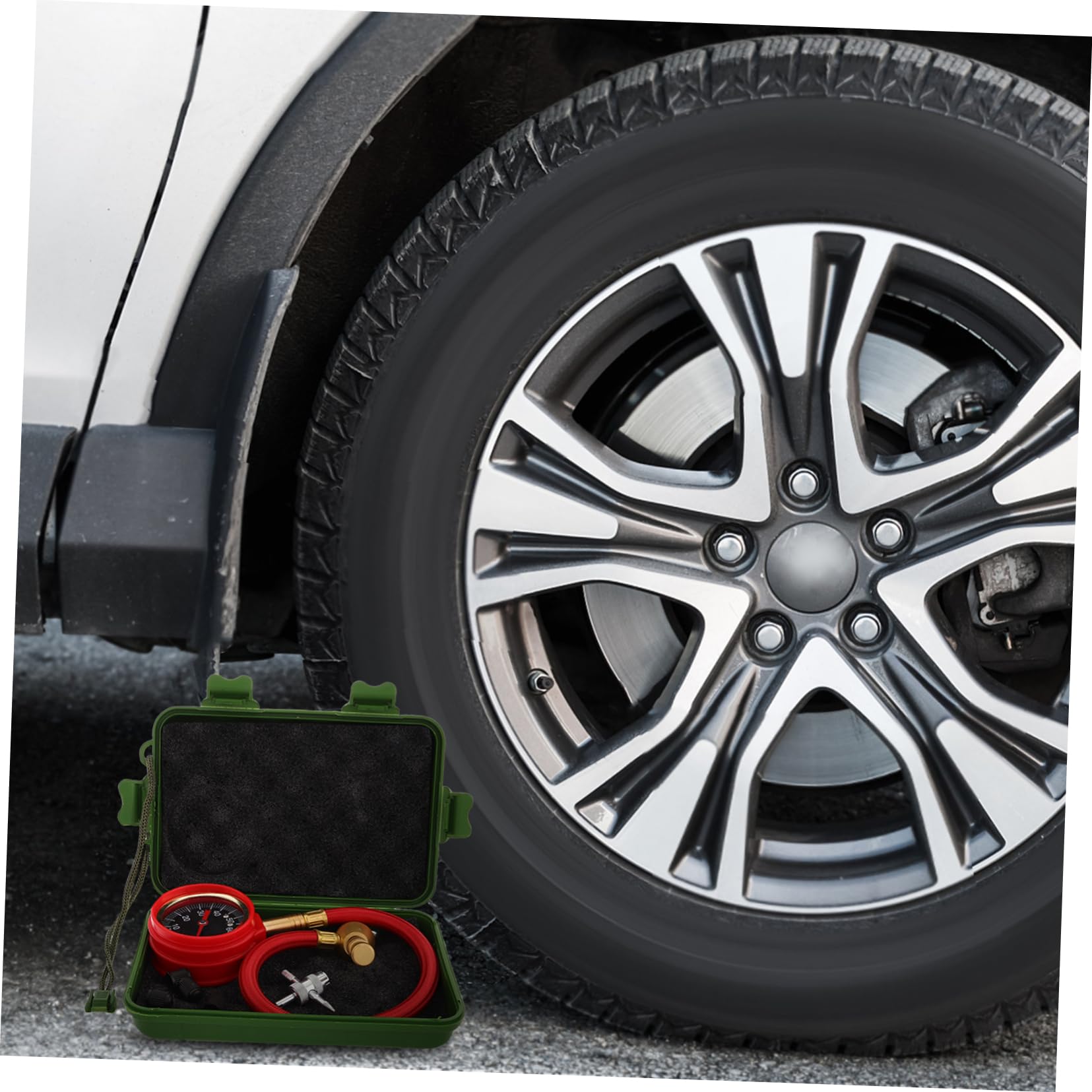 Jauge de Pression des Pneus Manomètre pour Voiture et Camion Indicateur de Mesure de Pression d'Air pour et Entretien