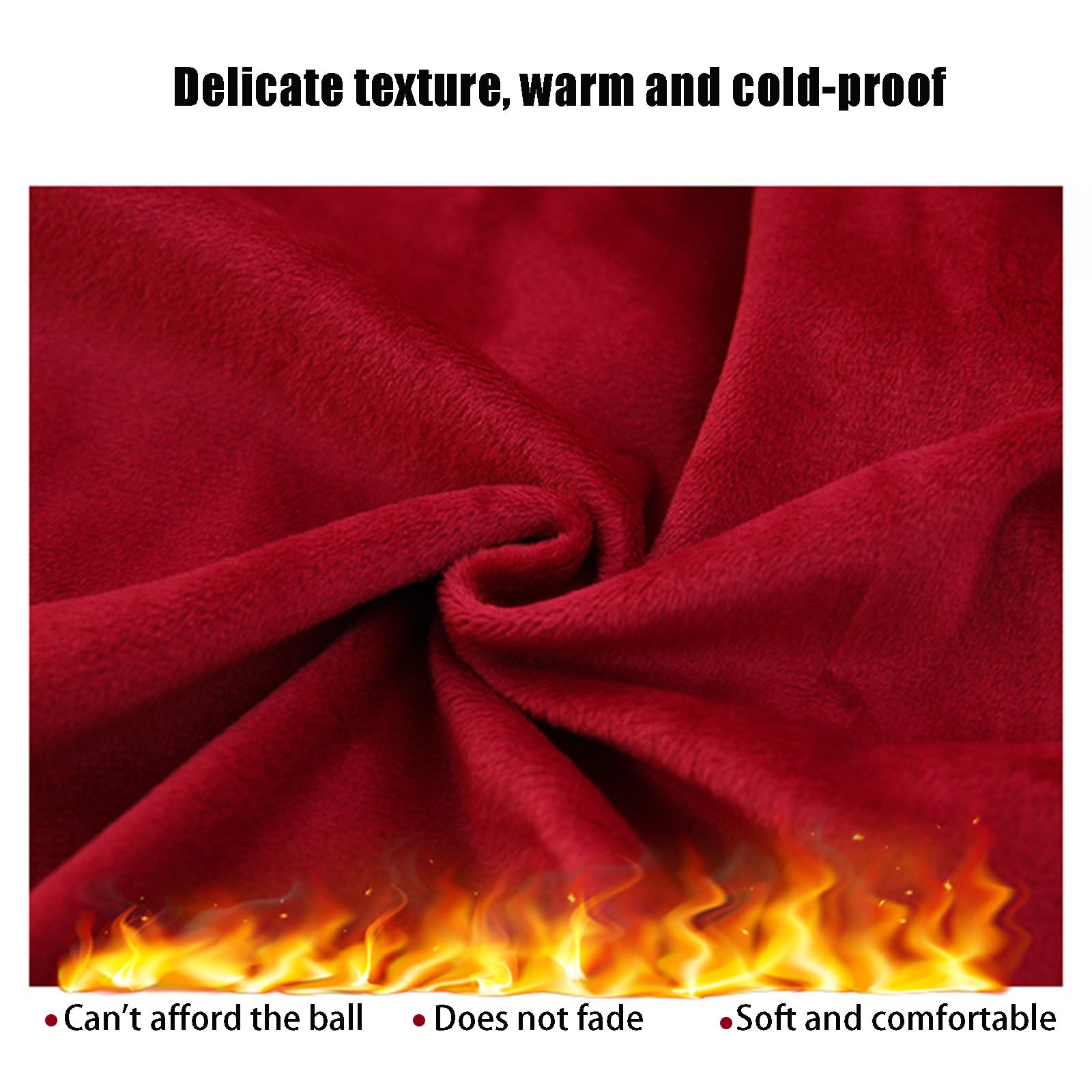 Robes À Manches Longues pour Filles en Velours Côtelé avec Revers Épais Décoration De Perles Ligne A Robe d'automne Et d'hiver pour Enfants,Rouge,L