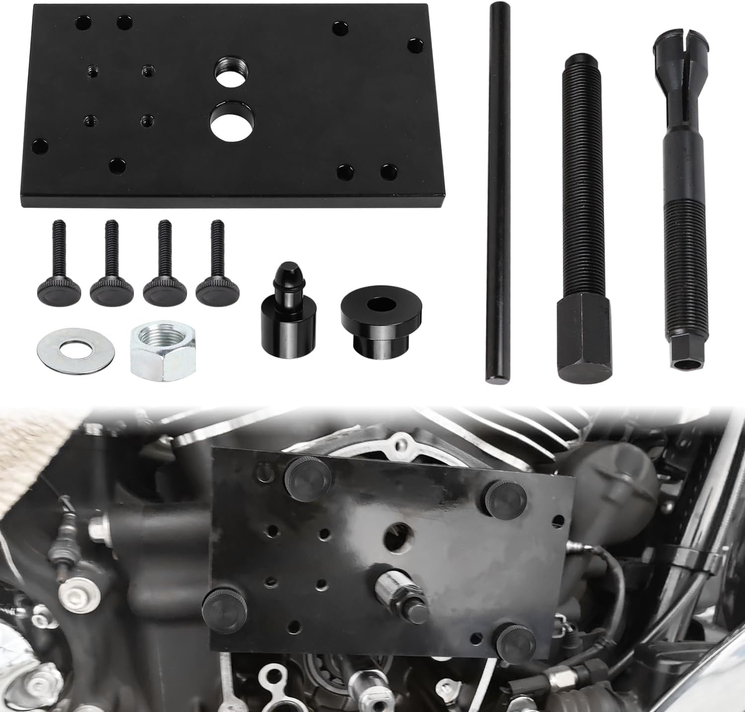 AUFER Engine Inner Camshaft Bearing Installer Tool & Remove Puller Compatible with for 2017-2024 Milwaukee Eight Engine M8 Inner Cam Bearing Puller Install Tool