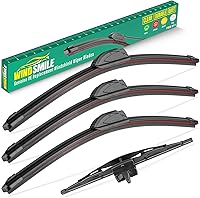 Vista 53 de 15" 15" 13" Juego de 3 limpiaparabrisas de repuesto para parabrisas para Jeep Wrangler 2007-2017 / Jeep Wrangler JK 2008-2018 limpiaparabrisas