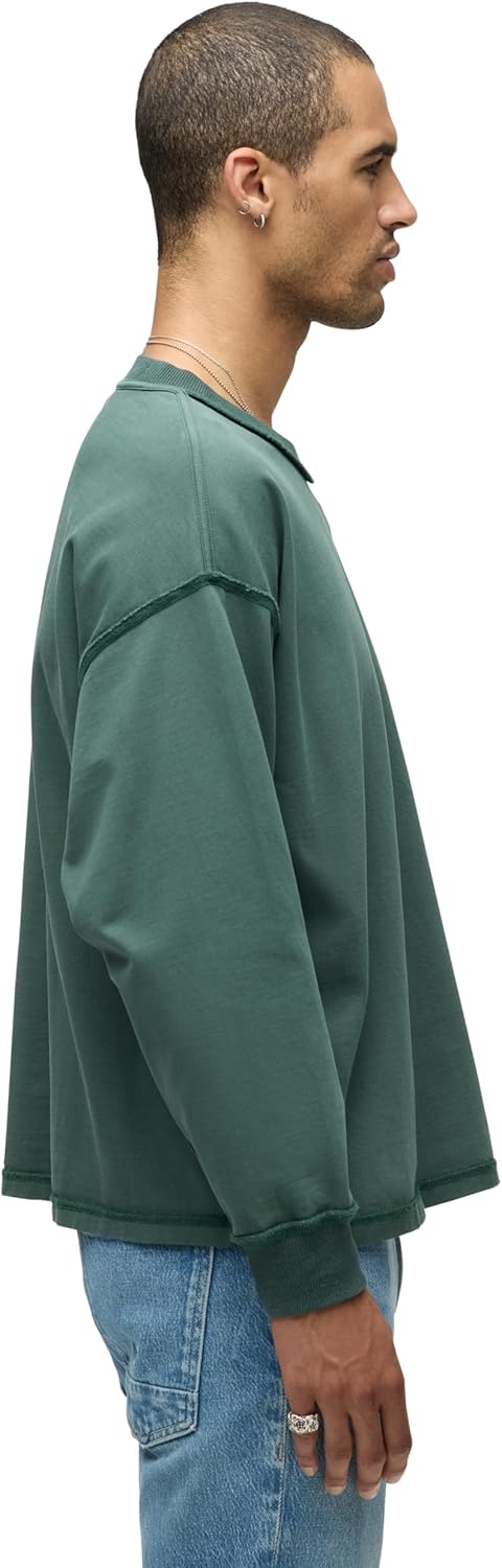 HUDSON Mens Heavy Weight Long Sleeve Tee - Image 2