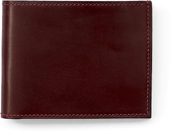 Mens Leather Wallet Bifold Hand Stitch With Premium Full Grain Calf Leather Burgundy